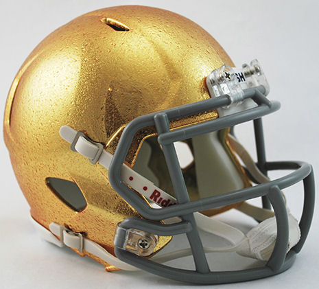 Notre Dame Fighting Irish NCAA Mini Speed Football Helmet <B>HydroSkin</B>