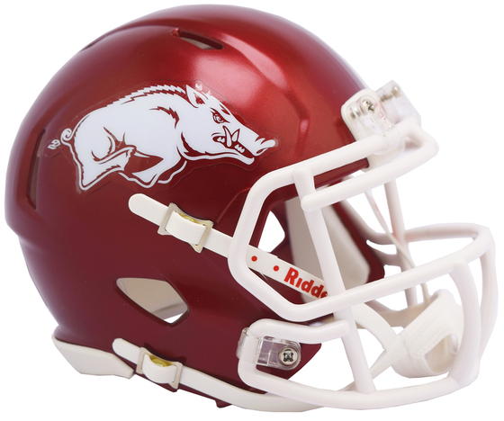 Arkansas Razorbacks NCAA Mini Speed Football Helmet <B>2018 Gloss</B>