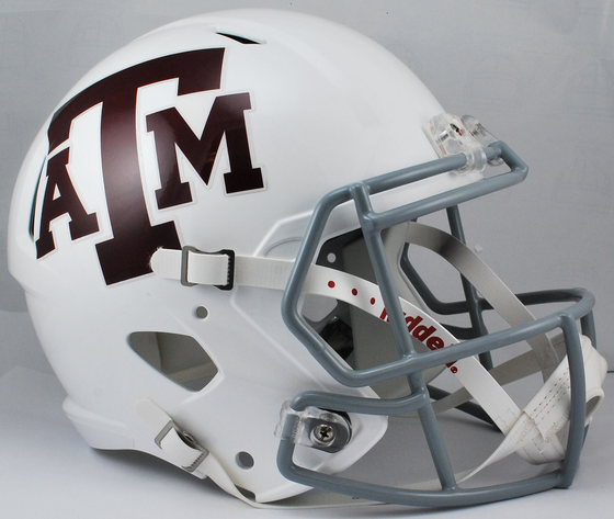 Texas A&M Aggies Speed Replica Football Helmet <B>White</B>