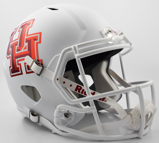 Houston Cougars Speed Replica Football Helmet <B>Matte White</B>