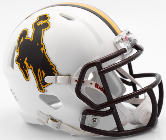 Wyoming Cowboys NCAA Mini Speed Football Helmet <B>2016</B>