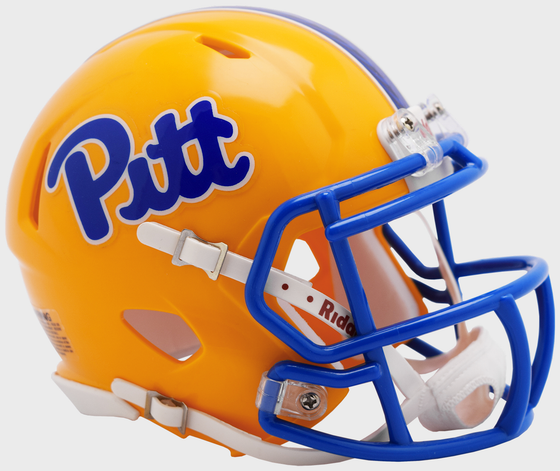 Pittsburgh Panthers NCAA Mini Speed Football Helmet <B>2019 Gold</B>