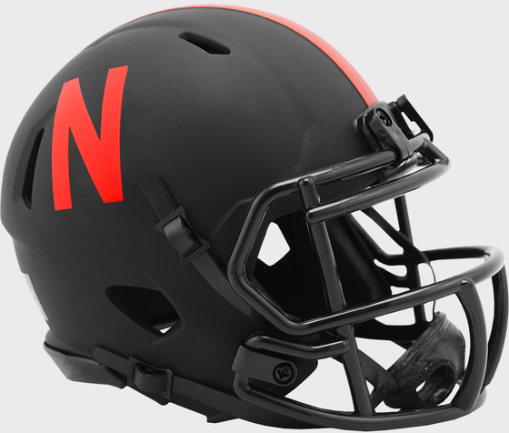 Nebraska Cornhuskers Mini Speed Football Helmet <B>ECLIPSE</B>