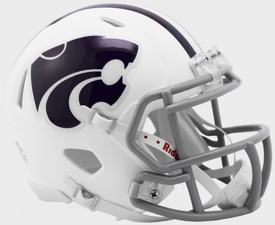 Kansas State Wildcats NCAA Mini Speed Football Helmet <B>White</B>