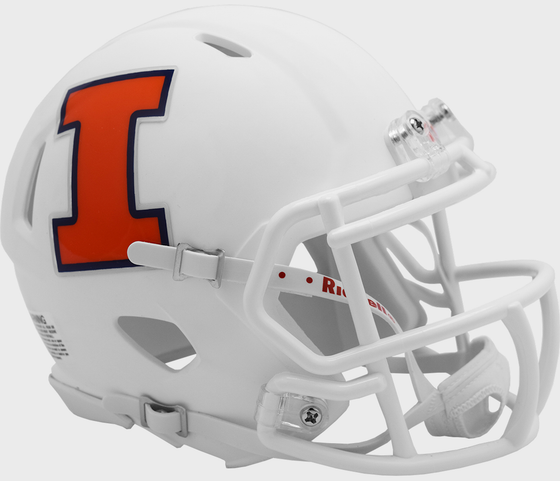 Illinois Fighting Illini NCAA Mini Speed Football Helmet <B>NEW 2020</B>