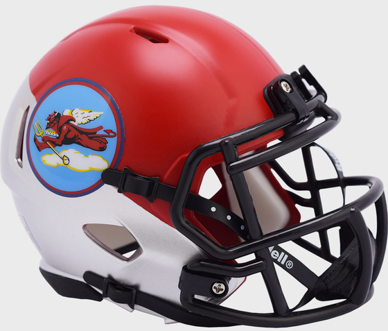 Air Force Falcons NCAA Mini Speed Football Helmet <B>Tuskegee 302nd Limited Edition</B>