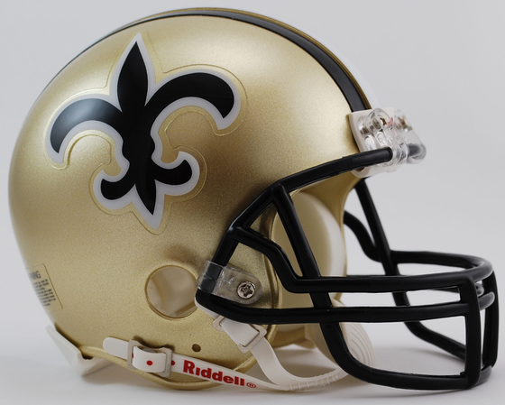 New Orleans Saints 1976 to 1999 Riddell Mini Replica Throwback Helmet