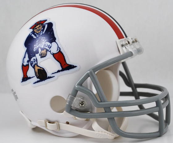 New England Patriots 1965 to 1981 Riddell Mini Replica Throwback Helmet