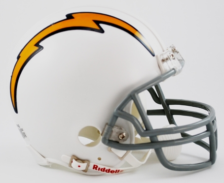 San Diego Chargers 1961 to 1973 Riddell Mini Replica Throwback Helmet