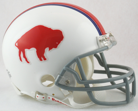 Buffalo Bills 1965 to 1973 Riddell Mini Replica Throwback Helmet