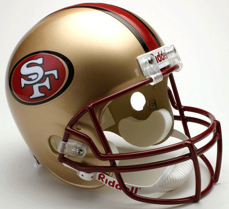 San Francisco 49ers 1996 to 2008 Full Size Replica Throwback Helmet