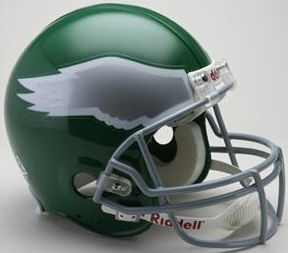 Philadelphia Eagles 1974 to 1995 Football Helmet