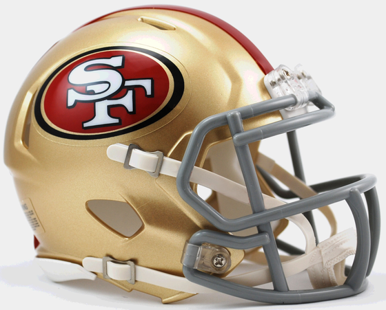 San Francisco 49ers NFL Mini Speed Football Helmet