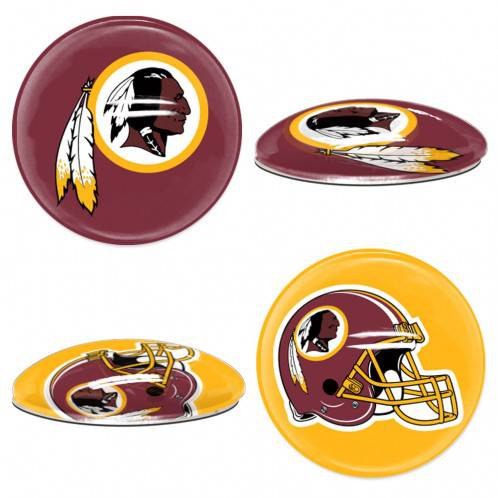 Washington Redskins Sports Dotts (1" Round Domed Glass Magnet Set) - 757 Sports Collectibles