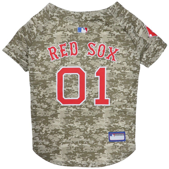 Boston Red Sox Jersey  -  CAMO Pets First