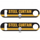 2 SIDED METAL BOTTLE OPENER - PITTSBURGH STEELERS