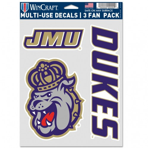 JAMES MADISON UNIVERSITY MULTI USE - 3 FAN PACK5.5" X 7.75"