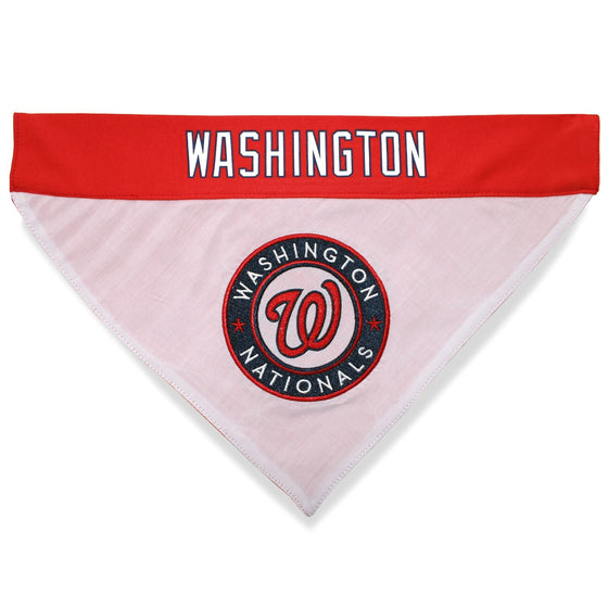 Washington Nationals REVERSIBLE Dog Bandana Pets First - 757 Sports Collectibles