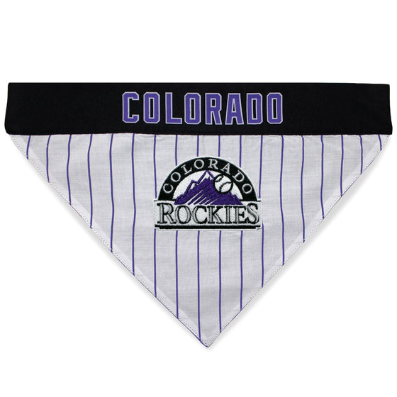 Colorado Rockies REVERSIBLE Dog Bandana - Pets First - 757 Sports Collectibles