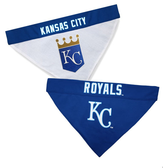 Kansas City Royals REVERSIBLE Dog Bandana Pets First - 757 Sports Collectibles