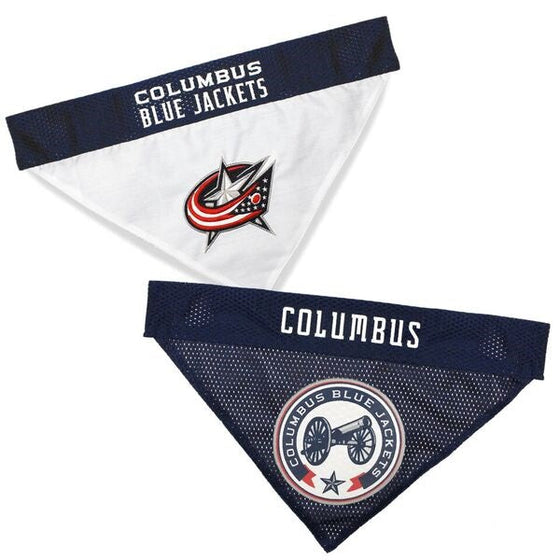 Columbus Blue Jackets Reversible Bandana Pets First