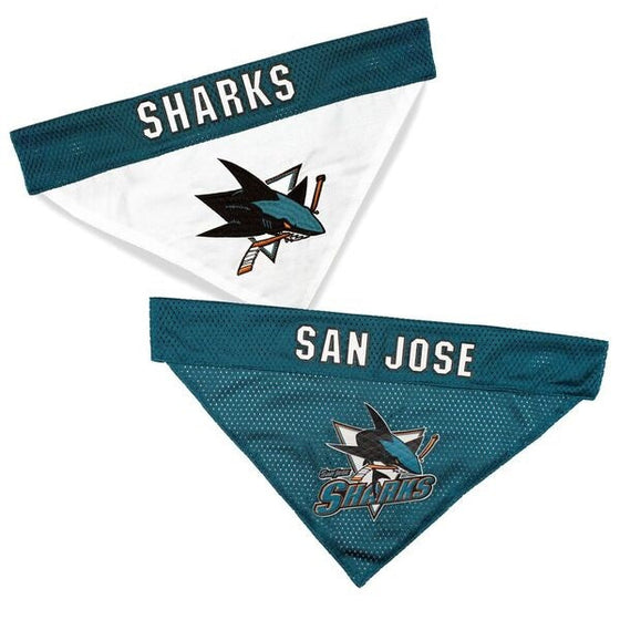 San Jose Sharks Reversible Bandana Pets First