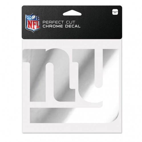 NFL New York Giants 6x6 Perfect Cut Decal - Chrome - 757 Sports Collectibles