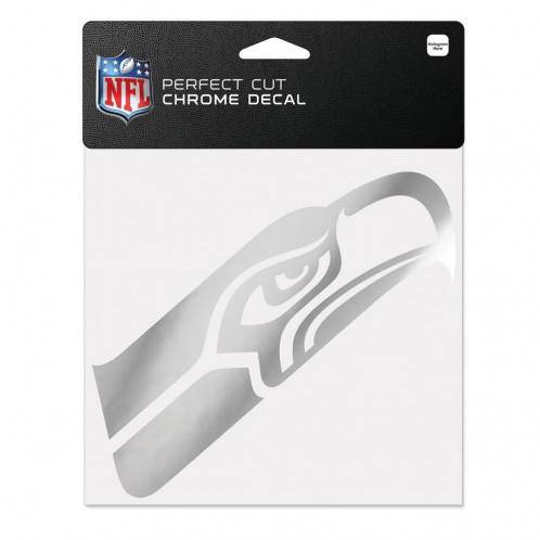 NFL Seattle Seahawks 6x6 Perfect Cut Decal - Chrome - 757 Sports Collectibles