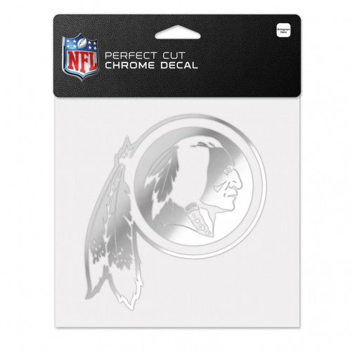 WASHINGTON REDSKINS CHROME PERFECT CUT 6" X 6"