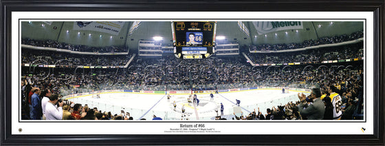 Pittsburgh Penguins Return of #66 Mario Lemieux Panorama Photo Print