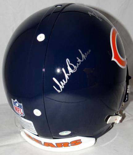 Singletary Urlacher Butkus Signed Chicago Bears F/S Proline Helmet-Schwartz Auth - 757 Sports Collectibles