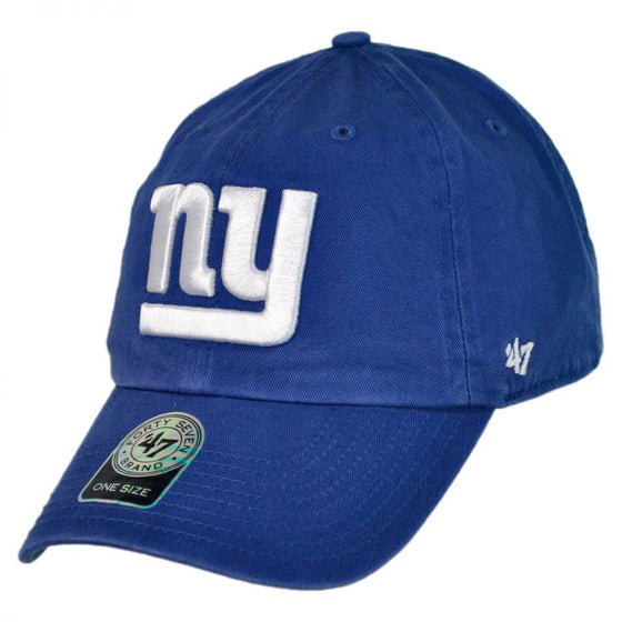 New York Giants 47 Brand Clean-Up Adjustable Strapback Hat OSFM - 757 Sports Collectibles