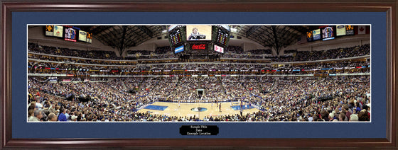 Dallas Mavericks Panorama Photo Print - "Foul Shot - Dallas" - 757 Sports Collectibles