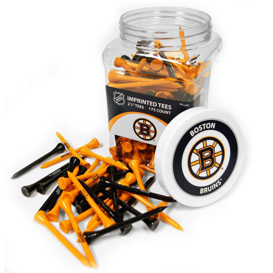 Boston Bruins Jar Of 175 Golf Tees - 757 Sports Collectibles