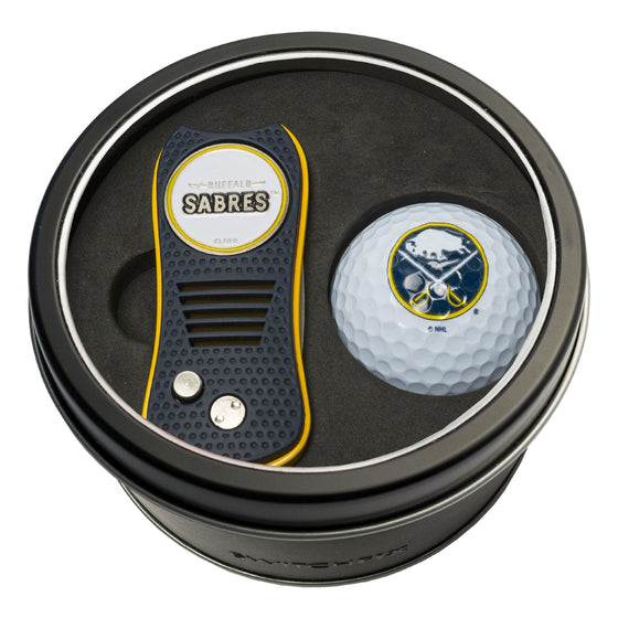 Buffalo Sabres Tin Set - Switchfix, Golf Ball - 757 Sports Collectibles