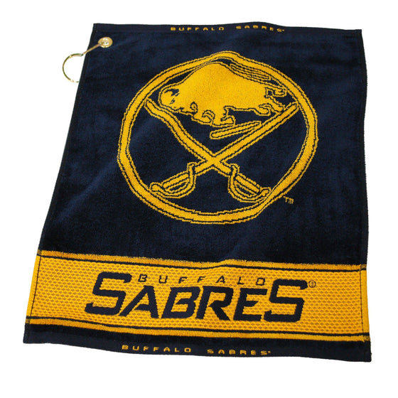 Buffalo Sabres Jacquard Woven Golf Towel - 757 Sports Collectibles