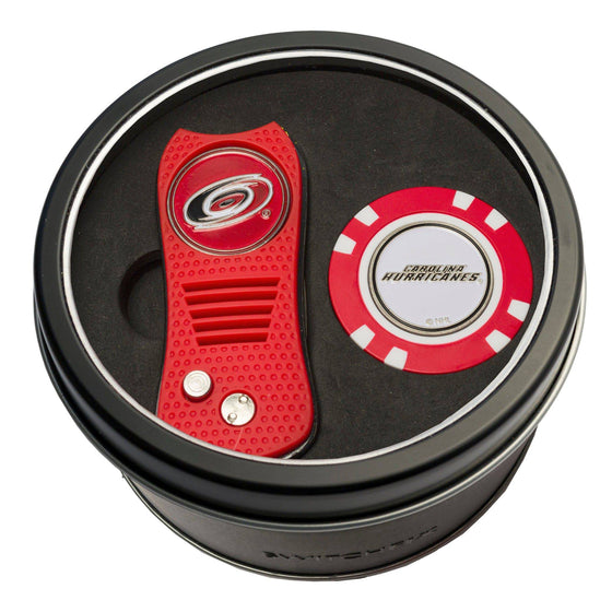 Carolina Hurricanes Tin Set - Switchfix, Golf Chip - 757 Sports Collectibles