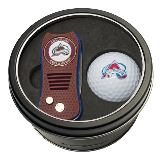 Colorado Avalanche Tin Set - Switchfix, Golf Ball - 757 Sports Collectibles