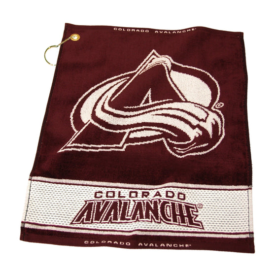 Colorado Avalanche Jacquard Woven Golf Towel - 757 Sports Collectibles