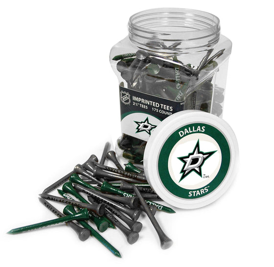 Dallas Stars Jar Of 175 Golf Tees - 757 Sports Collectibles