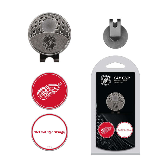 Detroit Red Wings Cap Clip With 2 Golf Ball Markers - 757 Sports Collectibles