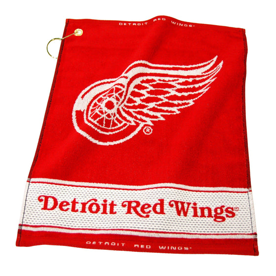 Detroit Red Wings Jacquard Woven Golf Towel - 757 Sports Collectibles