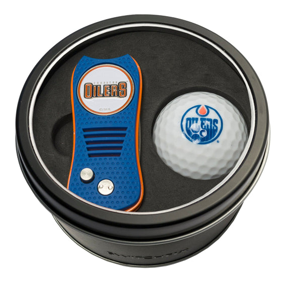 Edmonton Oilers Tin Set - Switchfix, Golf Ball - 757 Sports Collectibles