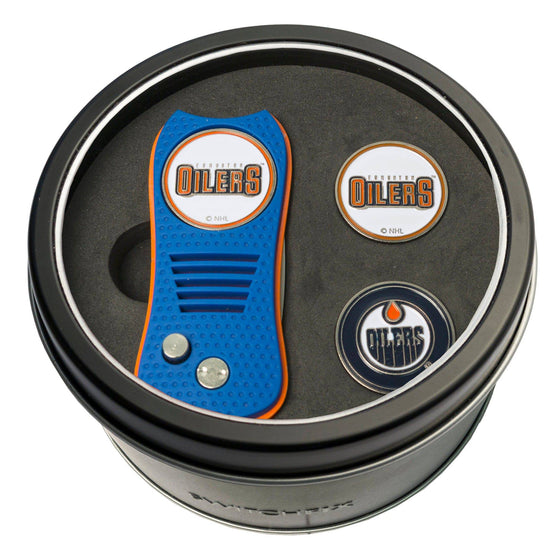 Edmonton Oilers Tin Set - Switchfix, 2 Markers - 757 Sports Collectibles