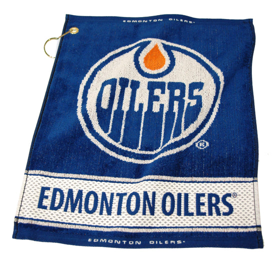 Edmonton Oilers Jacquard Woven Golf Towel - 757 Sports Collectibles