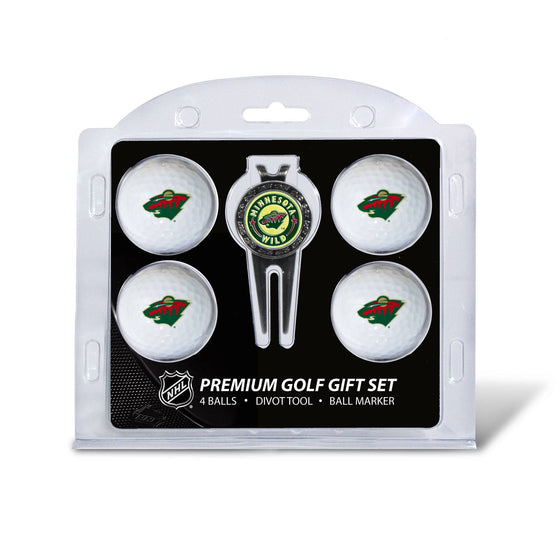 Minnesota Wild 4 Golf Ball And Divot Tool Set - 757 Sports Collectibles