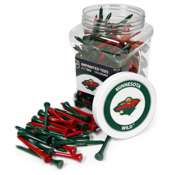 Minnesota Wild Jar Of 175 Golf Tees - 757 Sports Collectibles