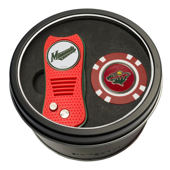 Minnesota Wild Tin Set - Switchfix, Golf Chip - 757 Sports Collectibles