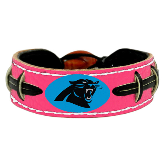 Carolina Panthers Bracelet Pink Football CO - 757 Sports Collectibles