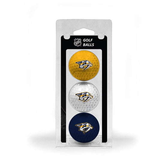 Nashville Predators 3 Golf Ball Pack - 757 Sports Collectibles